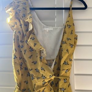 Wrap dress Yellow Asymetrical